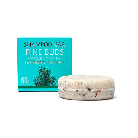 Natural shampoo bar pine buds