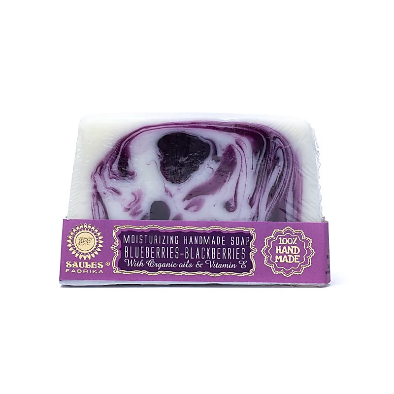 Savon artisanal naturel myrtilles mûres de gros