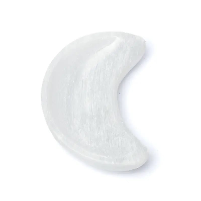 Cuenco de selenita en forma de luna