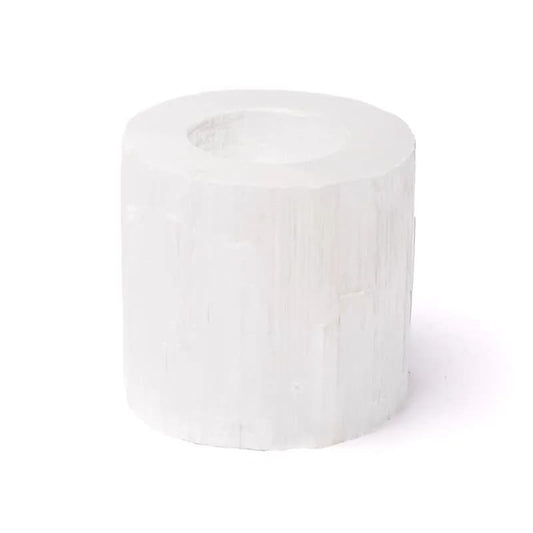 Bougeoir rond en sélénite