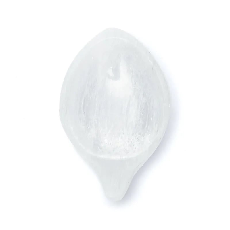 Selenite leaf bowl wholesale