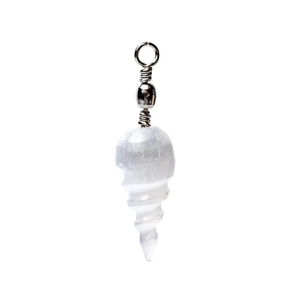 Selenite spiral pendant wholesale thumb