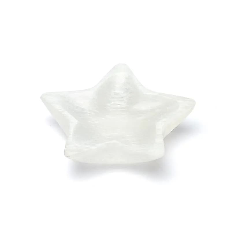 Selenit Schale in Sternform