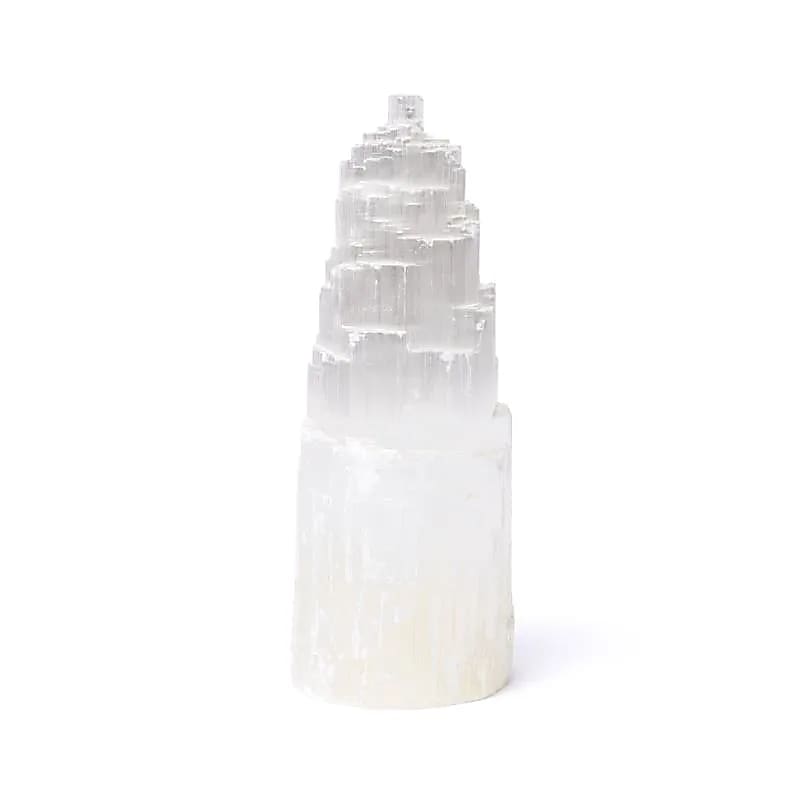 Lámpara de selenita en forma de iceberg