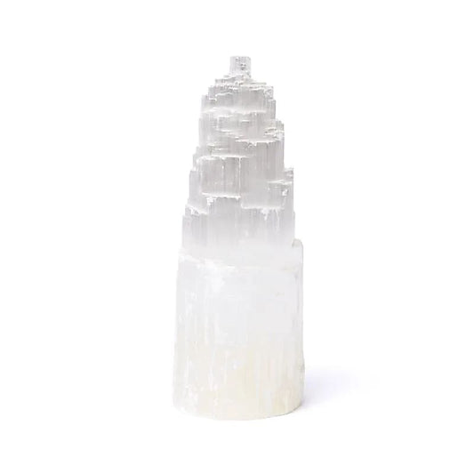 Selenite iceberg lamp