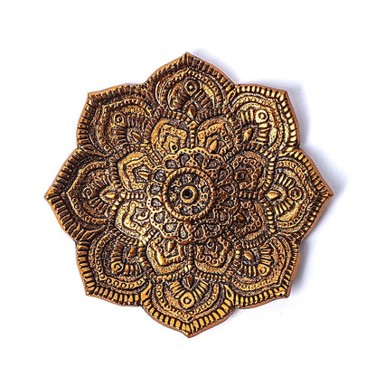 Buy Incense holder copper finish Lotus thumb