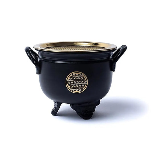 Cauldron (heksenketel) Bloem des Levens met zeef