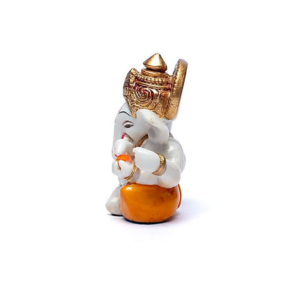 Ganesha met Modaka Polyresin thumb