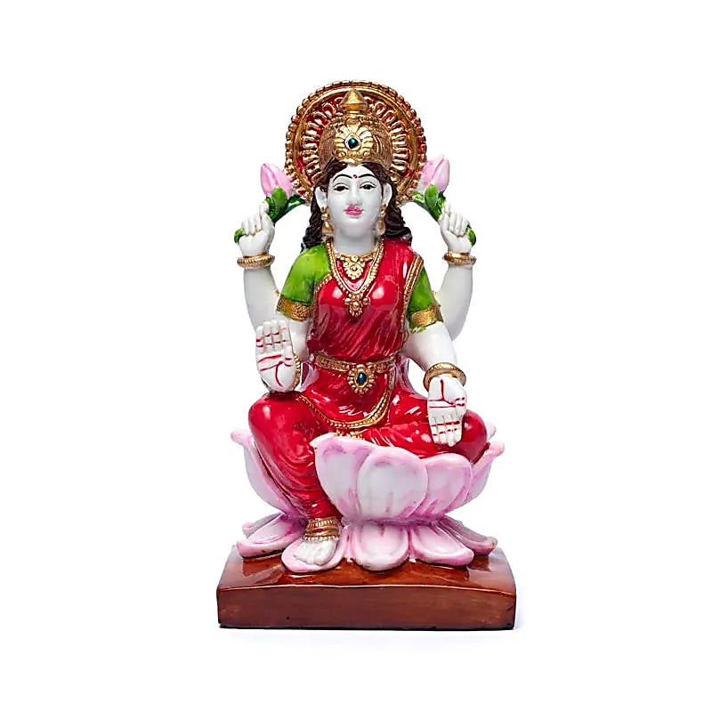 Lakshmi mit Lotosblumen