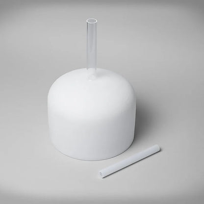 Klangschale Kristall weiss mit Griff – C-Ton 432 Hz kaufen thumb