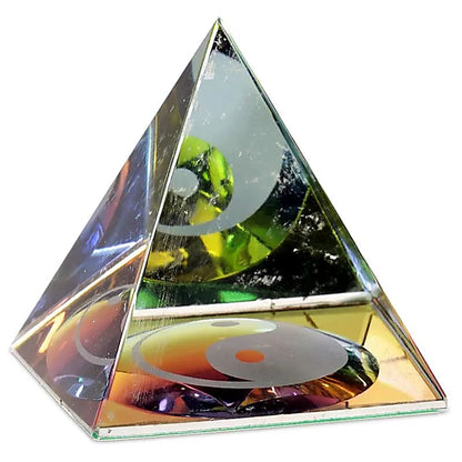 Kristall Pyramide Yin Yang thumb