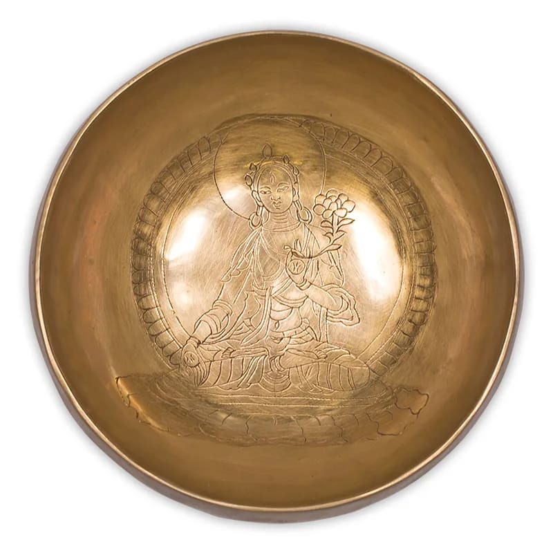 Campana tibetana Tara bianca