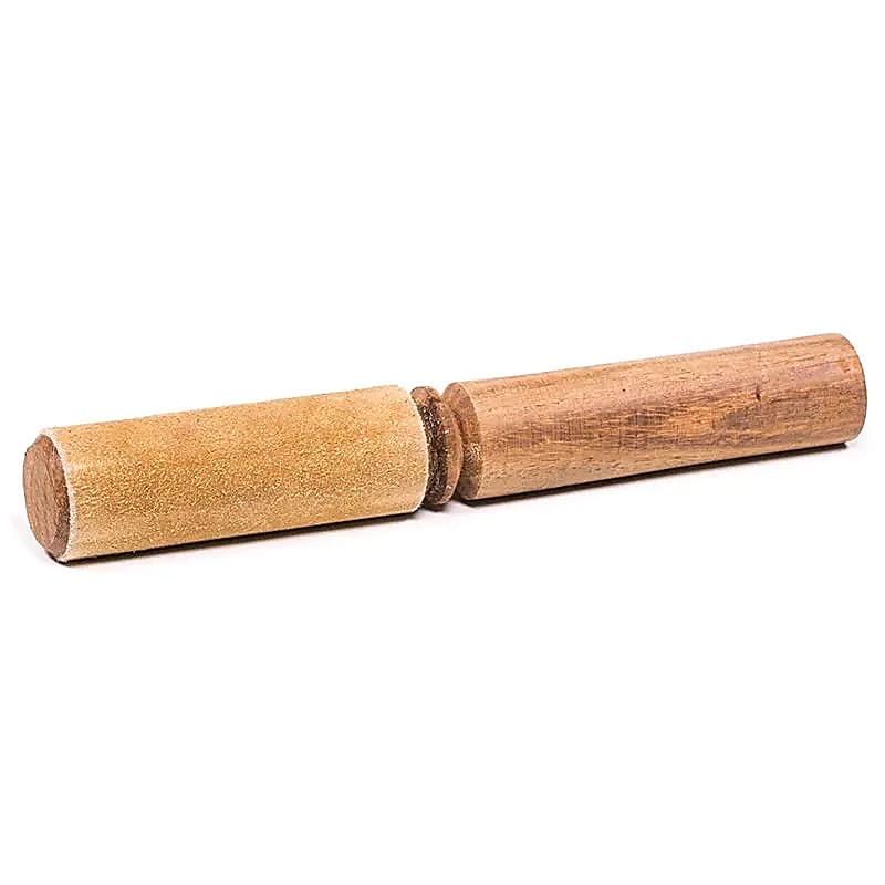 Reibeklöppel mit Leder camel Farbe