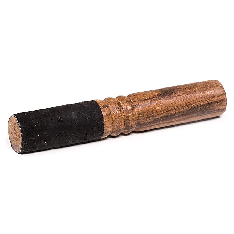 Singing bowl rubbing stick black suede