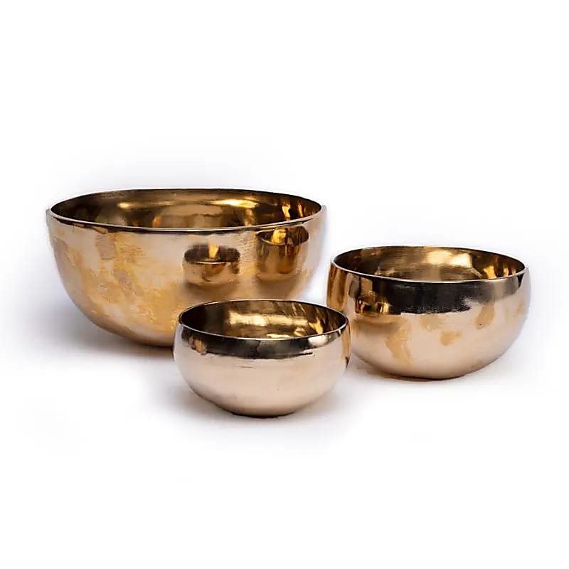 Klangschale Shanti goldfarbig