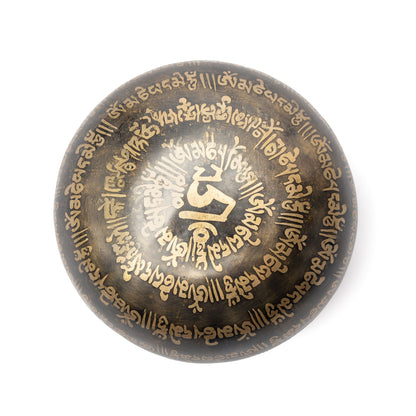 Singing Bowl Tibet hand carved thumb