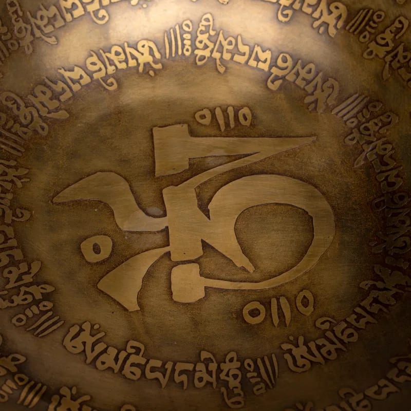 Klankschaal Tibet gegraveerd Kopen