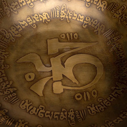 Klankschaal Tibet gegraveerd Kopen thumb