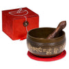 Bol chantant Om SET cadeau rouge