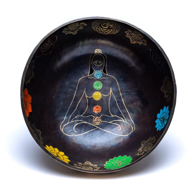 Klankschaal 7 Chakra's gekleurd groothandel