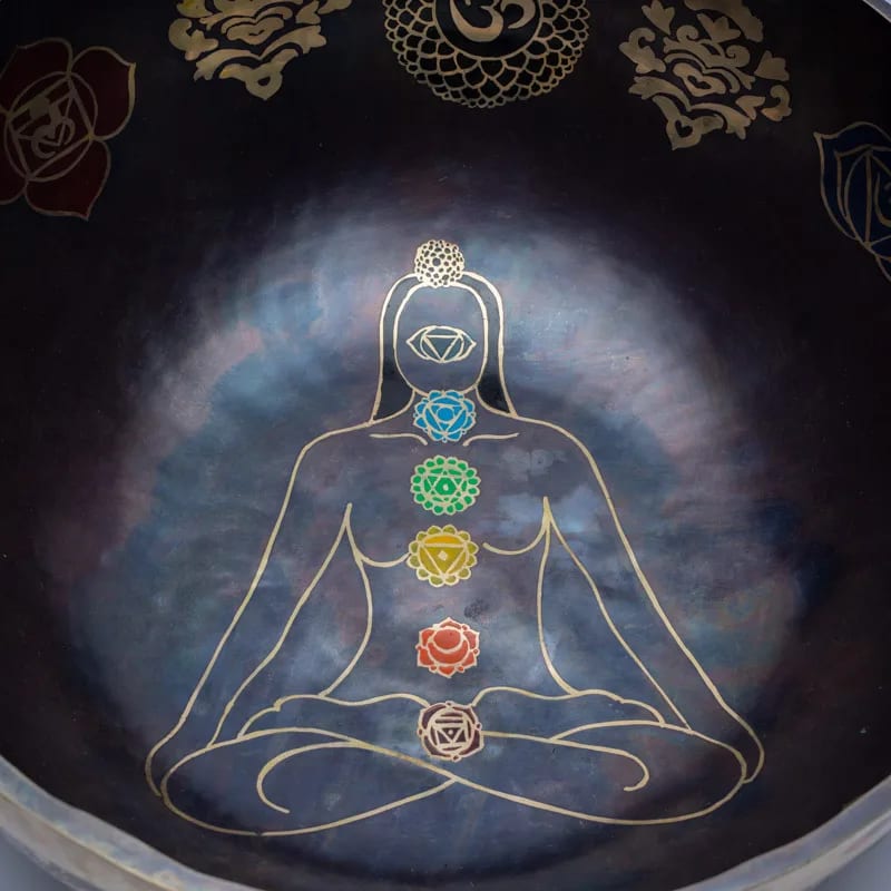 Klankschaal 7 Chakra's gekleurd
