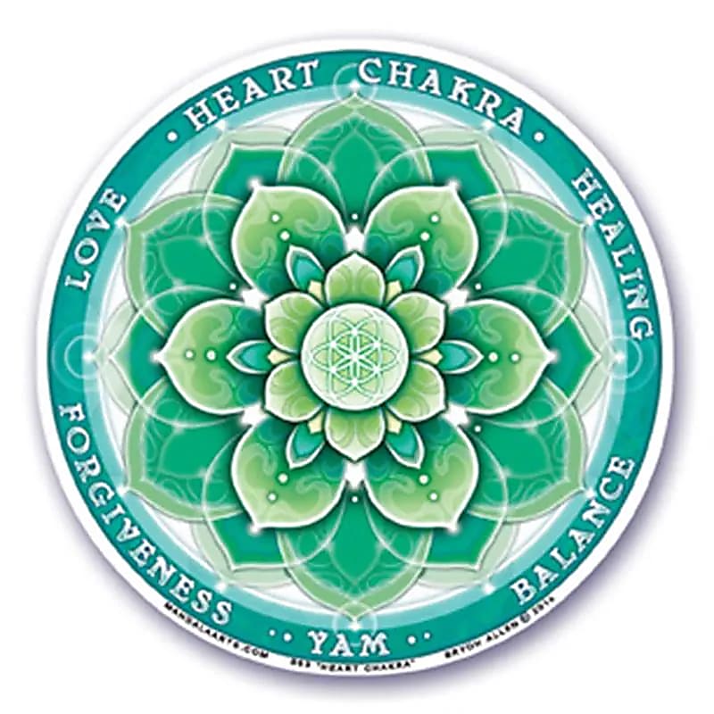 Fensterklebebild 4. Chakra (Anahata)