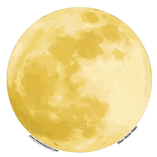 Window Sticker Full Moon