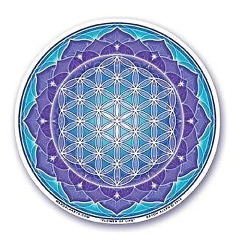 Adhésif verre/fenêtre Fleur de vie