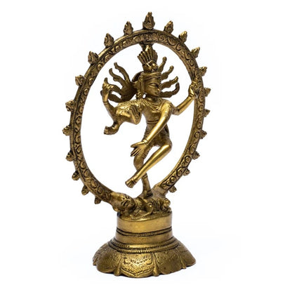 Shiva Nataraj brass monochrome wholesale thumb