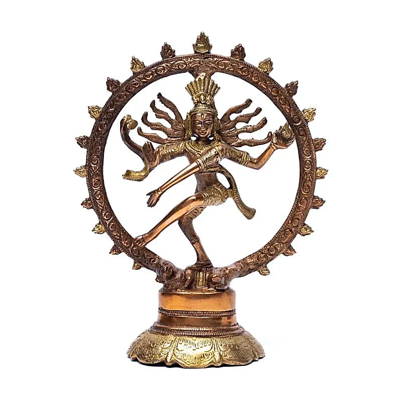 Shiva Nataraj messing 2-kleurig