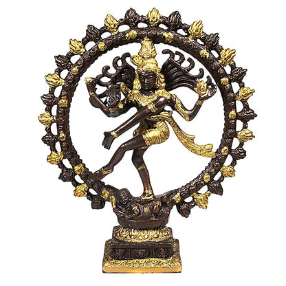Shiva Nataraj Messing zweifarbig grösser thumb
