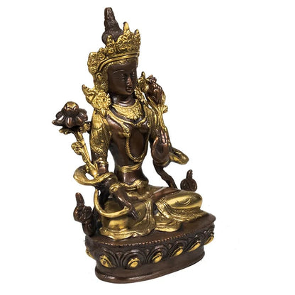Weiße Tara Statue Messing/goldfarben großhandel thumb