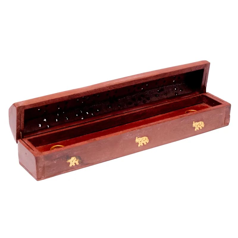 Incense (joss stick) burner &amp; storage box Elephants wholesale