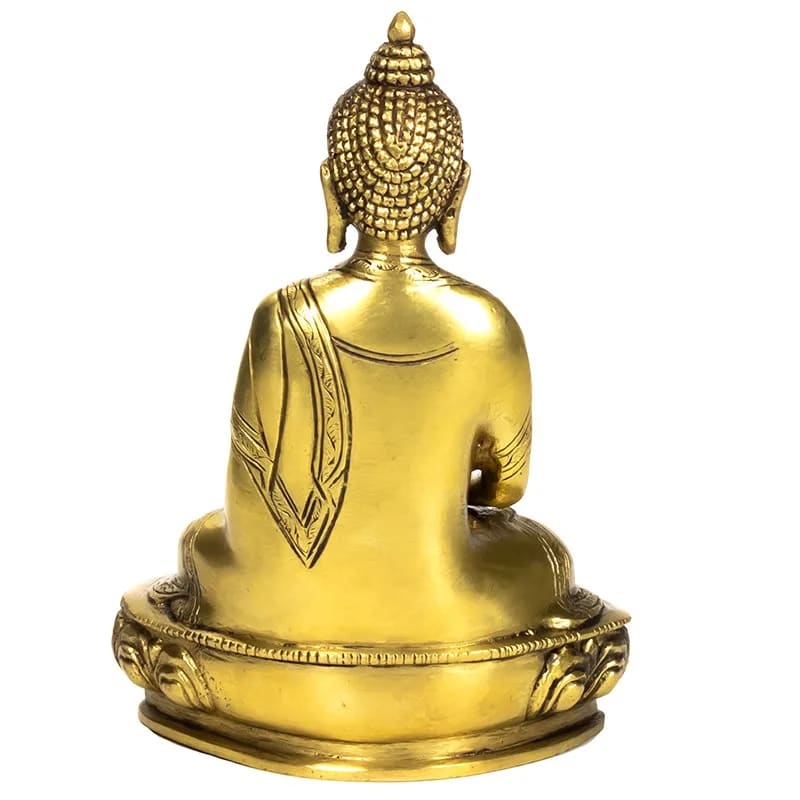 Bouddha Amithaba statue monochrome