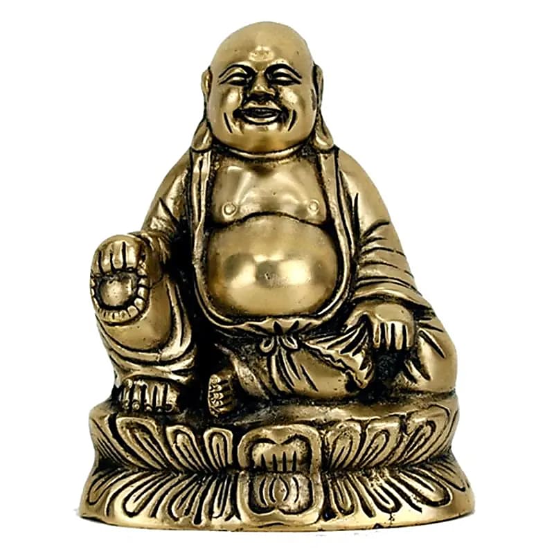 Bouddha Maitreya souriant statue