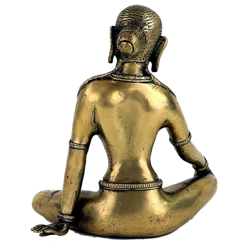 Parvati Statue einfarbig Messing