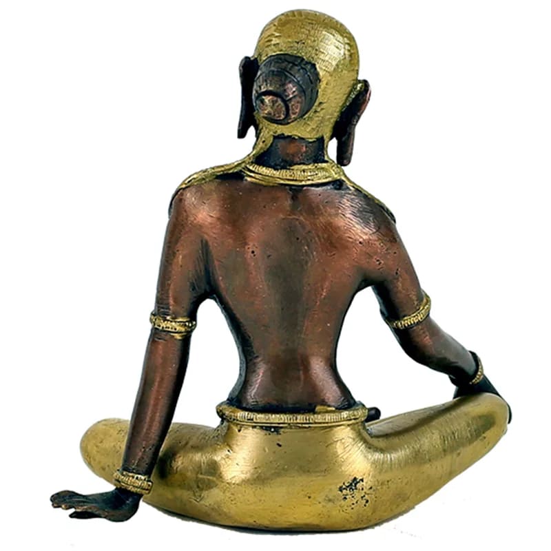 Estatua de Parvati bicolor Latón