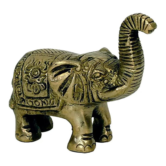 Mini estatuilla Elefante de latón