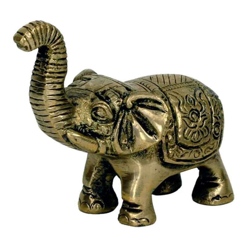 Minibeeldje olifant messing groothandel